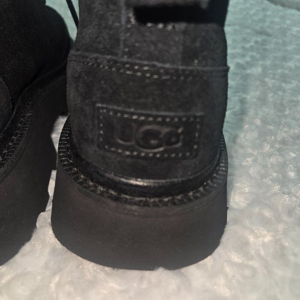 Ugg Chukka Lug Mens Black Suede Ankle Lace Up Platform Boots US 11 1171113 - Picture 7 of 10
